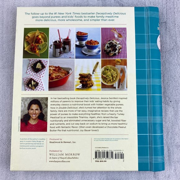 Double Delicious! Cookbook Hardcover Coil First Edition Jessica Seinfeld Recipes - Picture 3 of 8